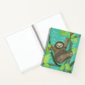 Oerwoud Sloth Spiral Sketchbook Notitieboek (Binnen)