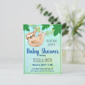 Oerwoud Slotpartij Baby shower Kaart (Staand voorkant)