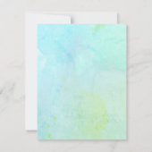 Oerwoud Slotpartij Baby shower Kaart (Achterkant)