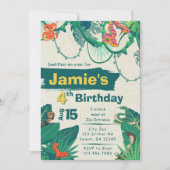 Oerwoud Snake Verjaardagsuitnodiging Kaart (Voorkant)