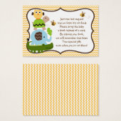 Oerwoud Stack Animals Elephant Favor Book Label Visitekaartjes (Voorkant /achterkant)