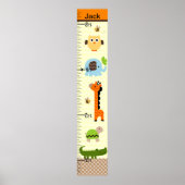 Oerwoud Stack Animals Growth Chart Keep at 8x44! Poster (Voorkant)
