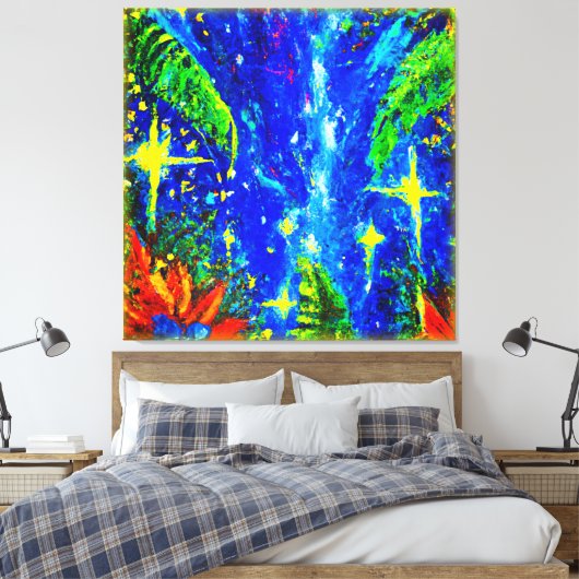 Oerwoud sterft schilderen. Bestel nu Canvas Afdruk (Insitu (Slaapkamer))