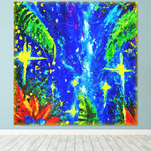 Oerwoud sterft schilderen. Bestel nu Canvas Afdruk (Insitu (Houten vloer))