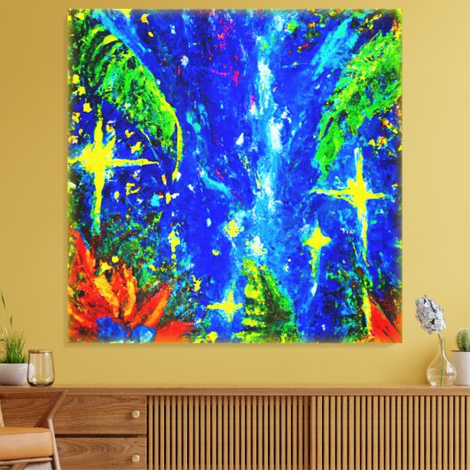 Oerwoud sterft schilderen. Bestel nu Canvas Afdruk (Insitu (Woonkamer))