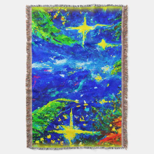 Oerwoud sterft schilderen. Bestel nu Deken (Voorkant Verticaal)