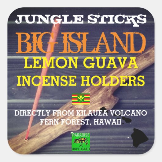 OERWOUD STICKS LEMON GUAVA WIEROOK HOUDERS VIERKANTE STICKER (Voorkant)