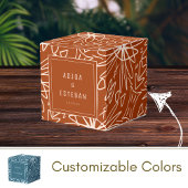 Oerwoud stijl Afrikaans stampatroon Bedankdoosjes