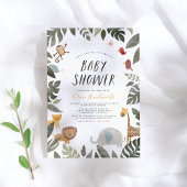 Oerwoud Storybook Illustration Boy Baby shower Kaart