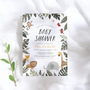 Oerwoud Storybook Illustration Boy Baby shower Kaart