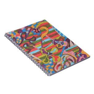 "Oerwoud Stripes I" Abstracte kunst Notitieboek