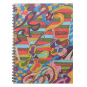 "Oerwoud Stripes I" Abstracte kunst Notitieboek (Voorkant)