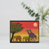 Oerwoud Sunset Briefkaart (Staand voorkant)