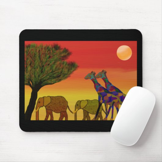 Oerwoud Sunset Mousepad Muismat (Met muis)