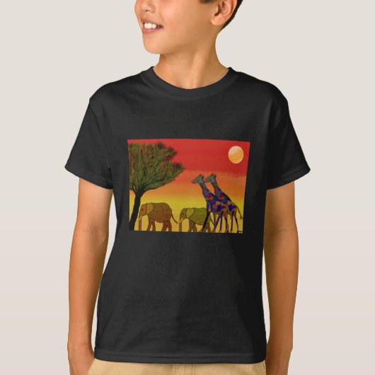 Oerwoud Sunset T-shirt (Voorkant)