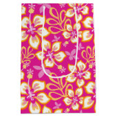 Oerwoud Surf (roze combinatie) Gift Bag Medium Cadeauzakje (Achterkant)