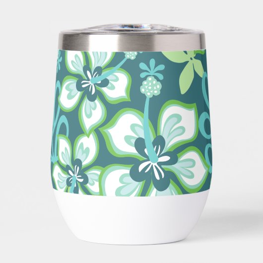 OERWOUD SURVEN PATROON IN BLAUWGROEN COMBO (Voorkant)