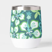 OERWOUD SURVEN PATROON IN BLAUWGROEN COMBO (Achterkant)