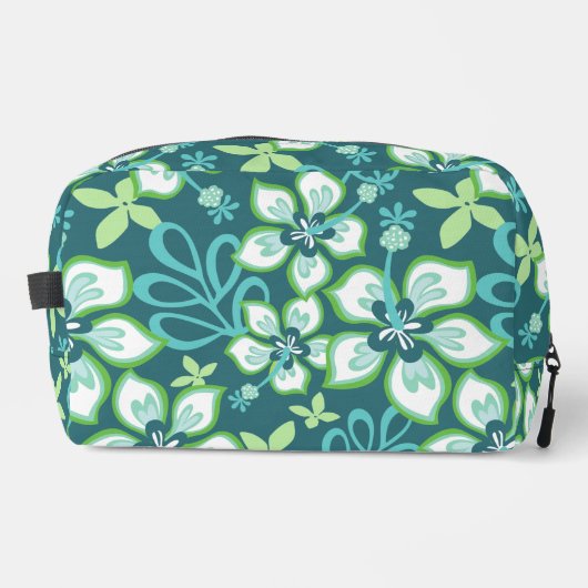 OERWOUD SURVEN PATROON IN BLAUWGROEN TOILETTASJE (Voorkant)