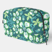 OERWOUD SURVEN PATROON IN BLAUWGROEN TOILETTASJE (Rechterhoek)