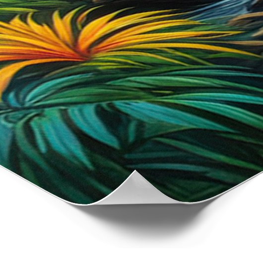 Oerwoud symfonie, mooie flora poster (Hoek)