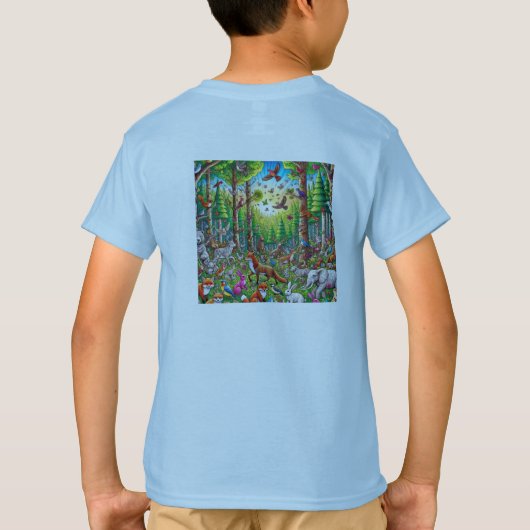 oerwoud t-shirt (Achterkant)