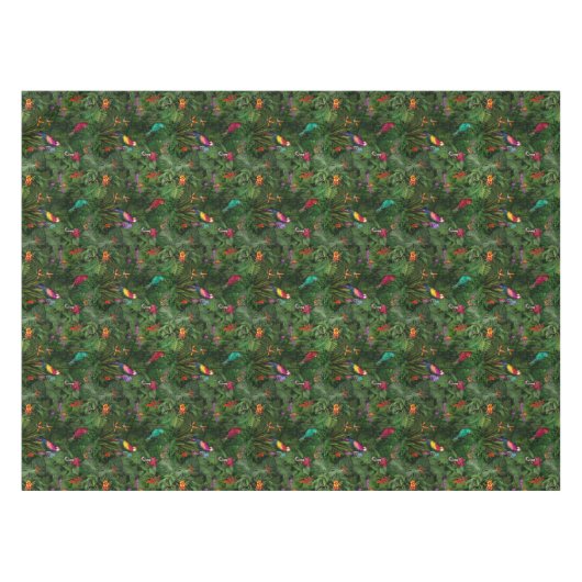 Oerwoud 🌺 🌴 🦜 tafelkleed (Voorkant (Horizontaal))