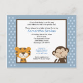 Oerwoud Tales Oerwoud Safari Baby shower Post Kaar Uitnodiging Briefkaart (Voorkant)