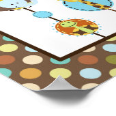 Oerwoud Tales Polka Dot Baby shower Banner Poster (Hoek)