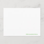 Oerwoud Tales Safari Green Baby shower Invitation Uitnodiging Briefkaart (Achterkant)