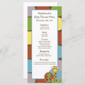 oerwoud Tales Safari van menukaarten Menu (Voorkant / Achterkant)