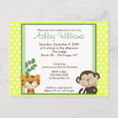 OERWOUD TALES YELLOW Baby shower Briefkaart (Voorkant)