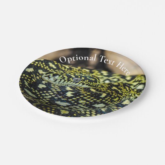 Oerwoud tapijt Python Snake Papieren Bordje (Gekanteld)