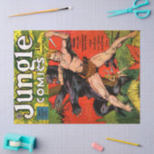 Oerwoud Tarzan & Black  Comics ontkoppelen Tissuepapier (Craft)