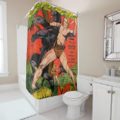 Oerwoud Tarzan & Black Panther Comics Douchegordijn (In situ)