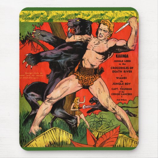 Oerwoud Tarzan & Black Panther Comics Muismat (Voorkant)