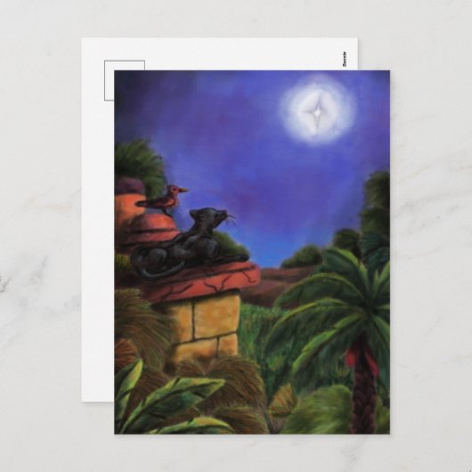 oerwoud tempel kerst feestdagenkaart (Voorkant / Achterkant)