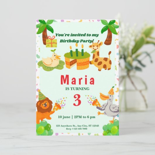 oerwoud thema (Staand voorkant)