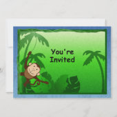 Oerwoud thema 1e uitnodiging (Achterkant)