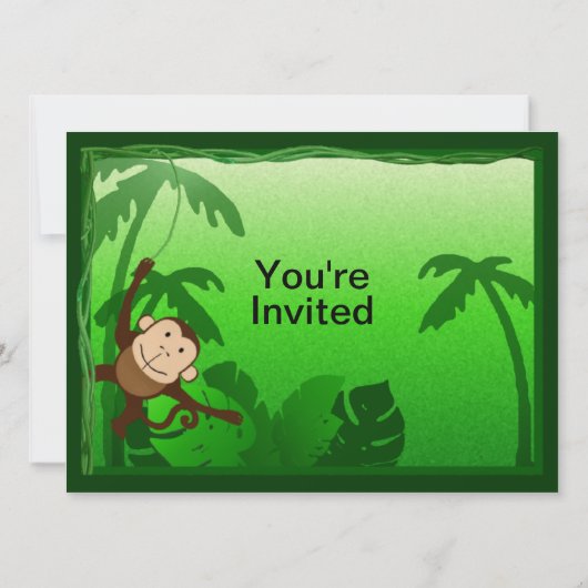 Oerwoud thema 2e verjaardag kaart (Achterkant)