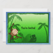 Oerwoud thema 3e verjaardag kaart (Achterkant)