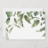 Oerwoud Thema Dieren Quinceanera Feestuitnodiging Save The Date (Achterkant)