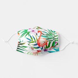 Oerwoud thema flamingo schattige giro stoffen mondkapje