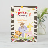 Oerwoud Thema/Gepersonaliseerde Partij/foto Kaart (Staand voorkant)