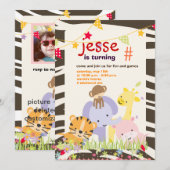 Oerwoud Thema/Gepersonaliseerde Partij/foto Kaart (Voorkant / Achterkant)