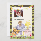 Oerwoud thema/gepersonaliseerde partij/foto kaart (Achterkant)