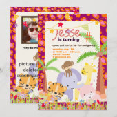 Oerwoud Thema/Gepersonaliseerde Partij/foto Kaart (Voorkant / Achterkant)