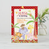 Oerwoud Thema/Gepersonaliseerde Partij/foto Kaart (Staand voorkant)