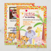 Oerwoud Thema/Gepersonaliseerde Partij/foto Kaart (Voorkant / Achterkant)