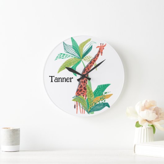 Oerwoud Theme Nursery Decor Grote Klok (Huis)